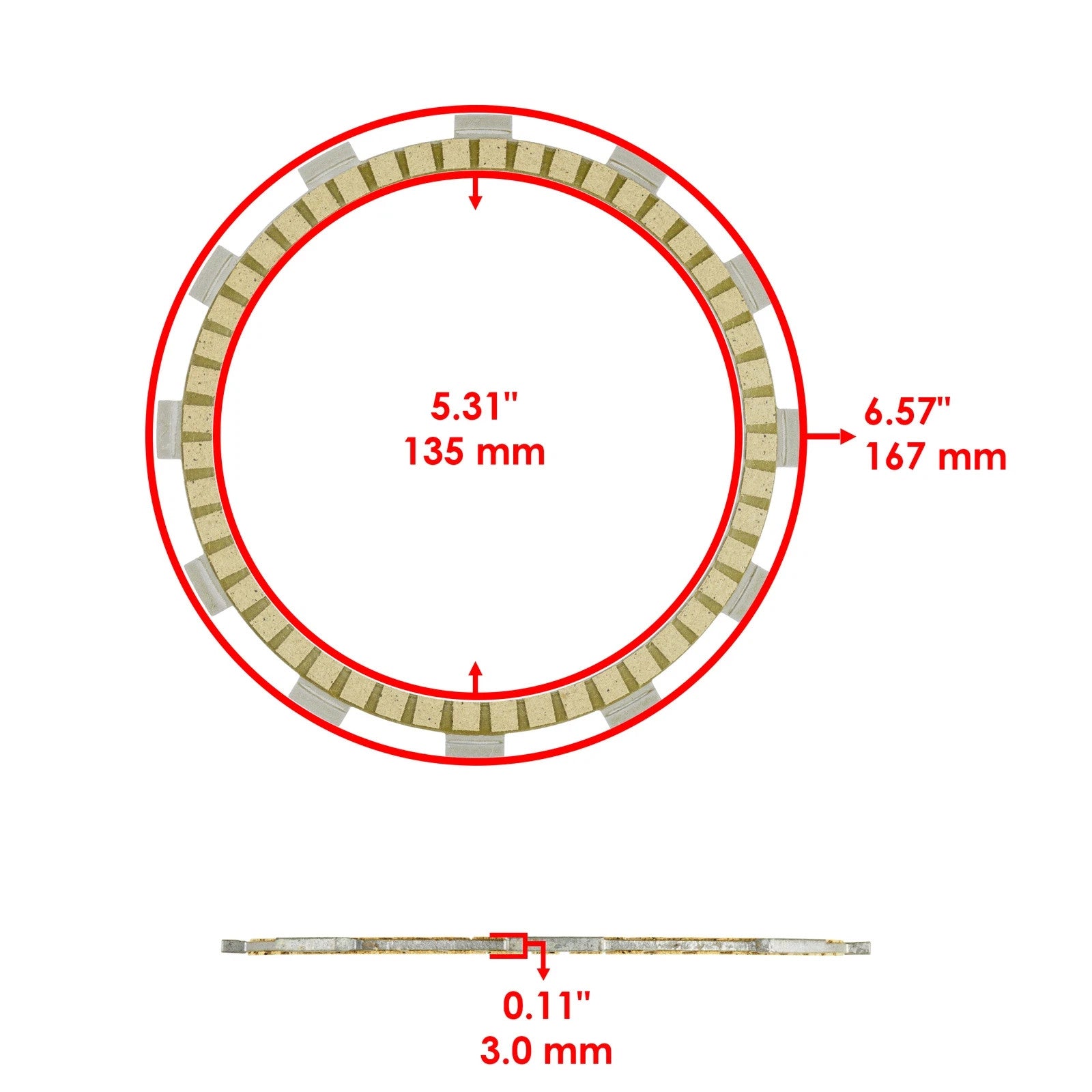 Clutch Friction Steel Plates and Gasket Kit for Yamaha V Star 1300 XVS13 07-17