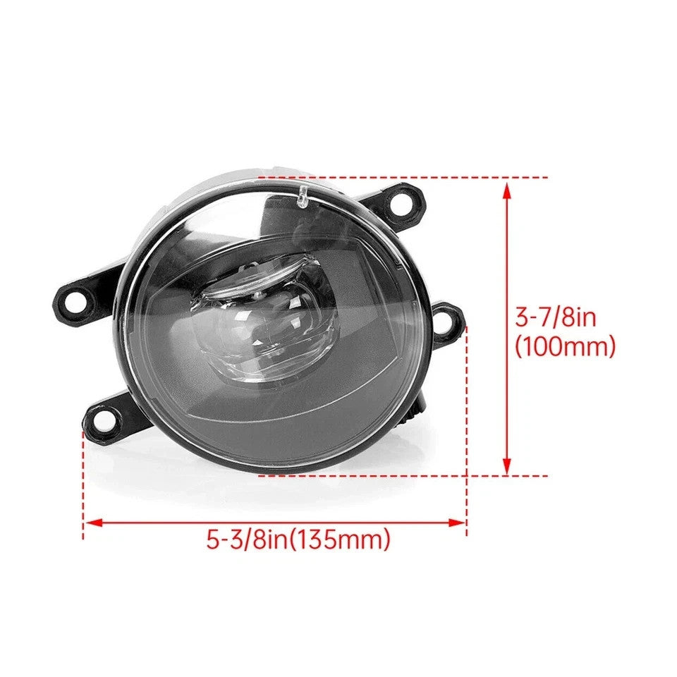 LED Fog Lights Lamps Clear For Toyota Tacoma 4Runner Tundra RAV4 2010 2012-2023
