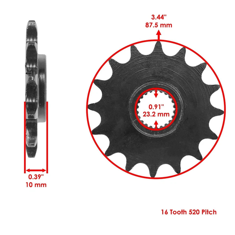 Golden O-Ring Drive Chain & Sprocket Kit for BMW F650GS F650 Gs 1999-2007