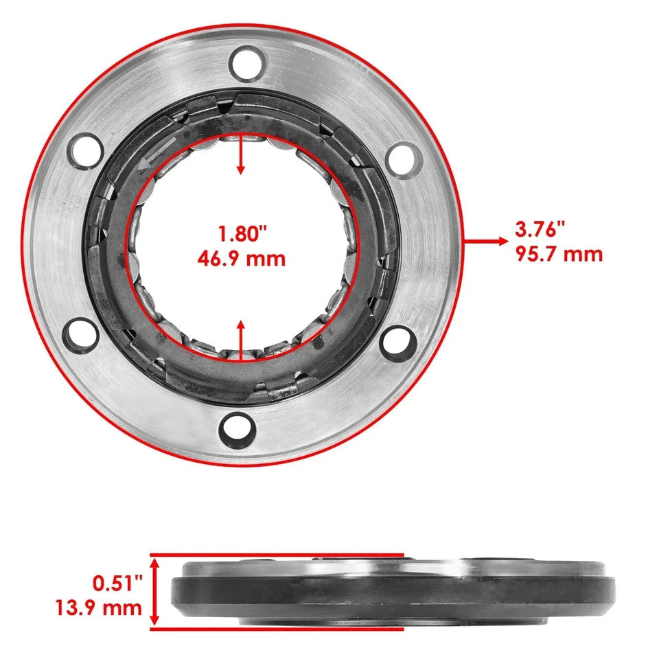 for Honda TRX300FW TRX300 Fourtrax 300 1988-2000 Starter Clutch Sprag / Gasket