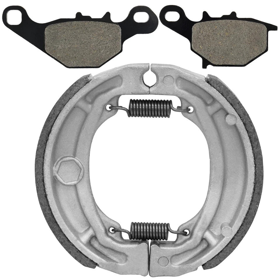 Front Brake Pads and Rear Brake Shoes for Suzuki DR-Z125L DRZ125L 2003-2019