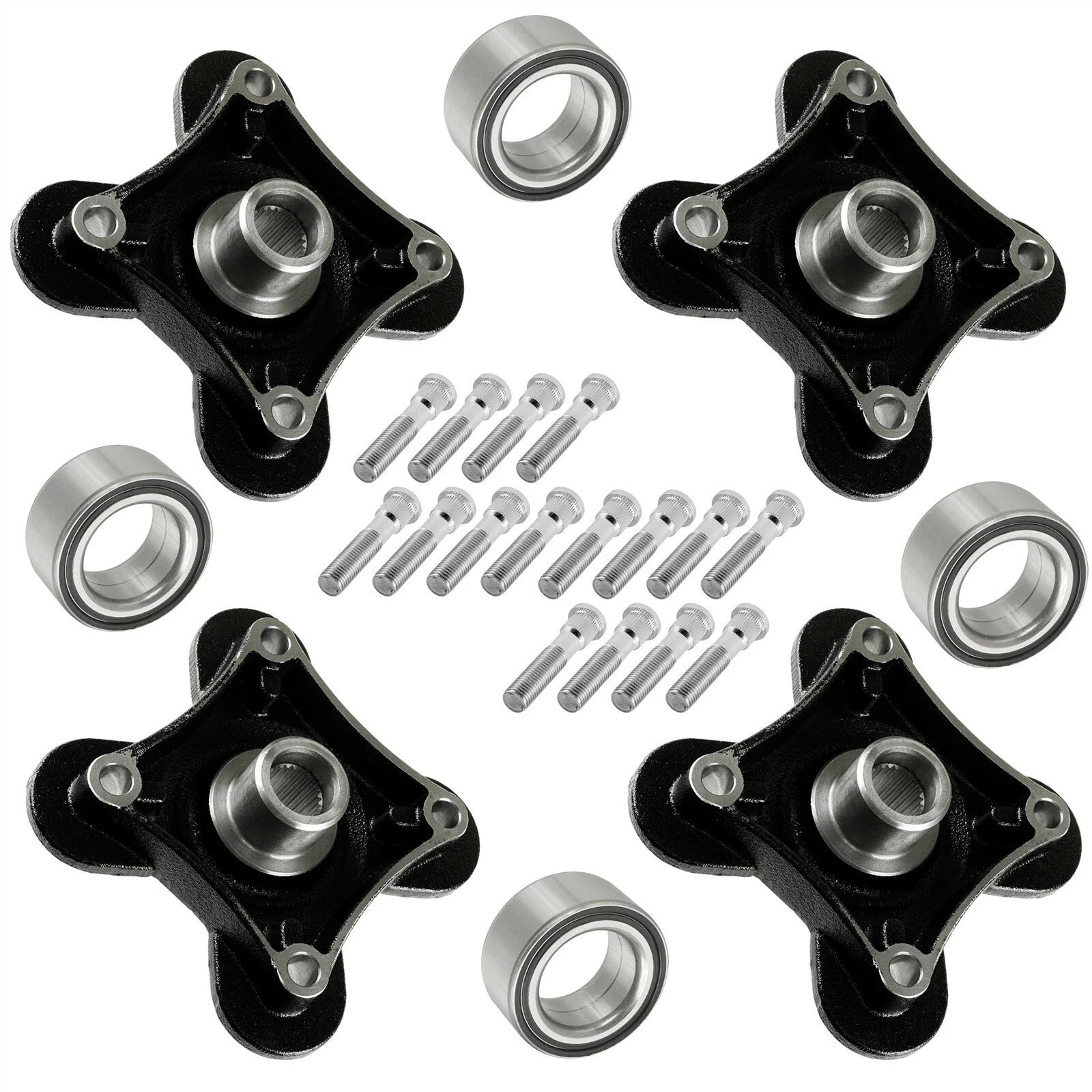 Front Rear Wheel Hub for Polaris RZR XP Turbo/RZR XP 4 Turbo 2018-21 w/ Bearing