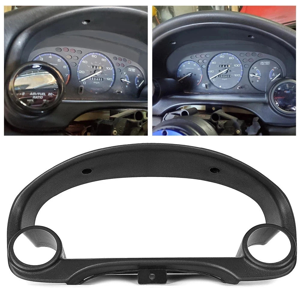 Dual Gauge Cluster Pod Meter Bezel 52mm-60mm for 1996-2000 Honda Civic Si EK EM1