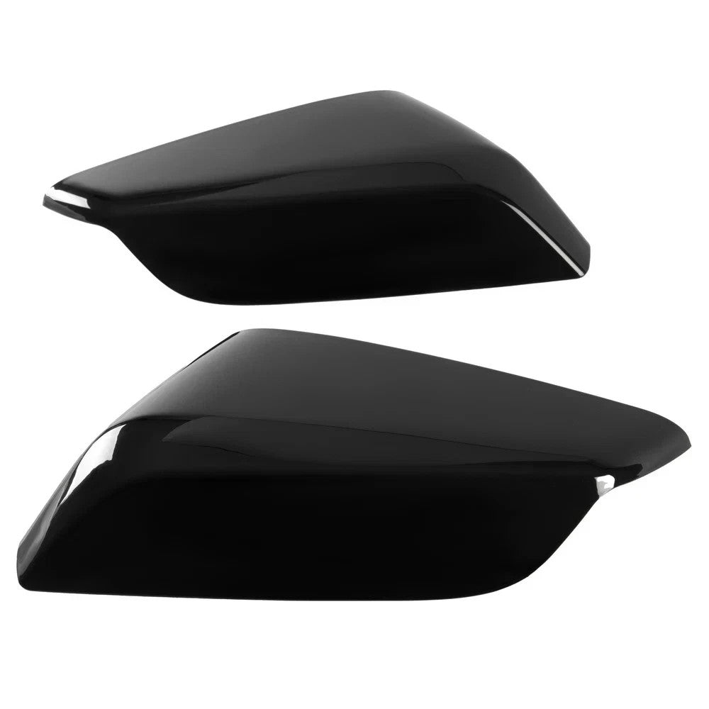 Pair Left & Right Mirror Covers Cap Gloss Black For Chevrolet Malibu 2016-2024