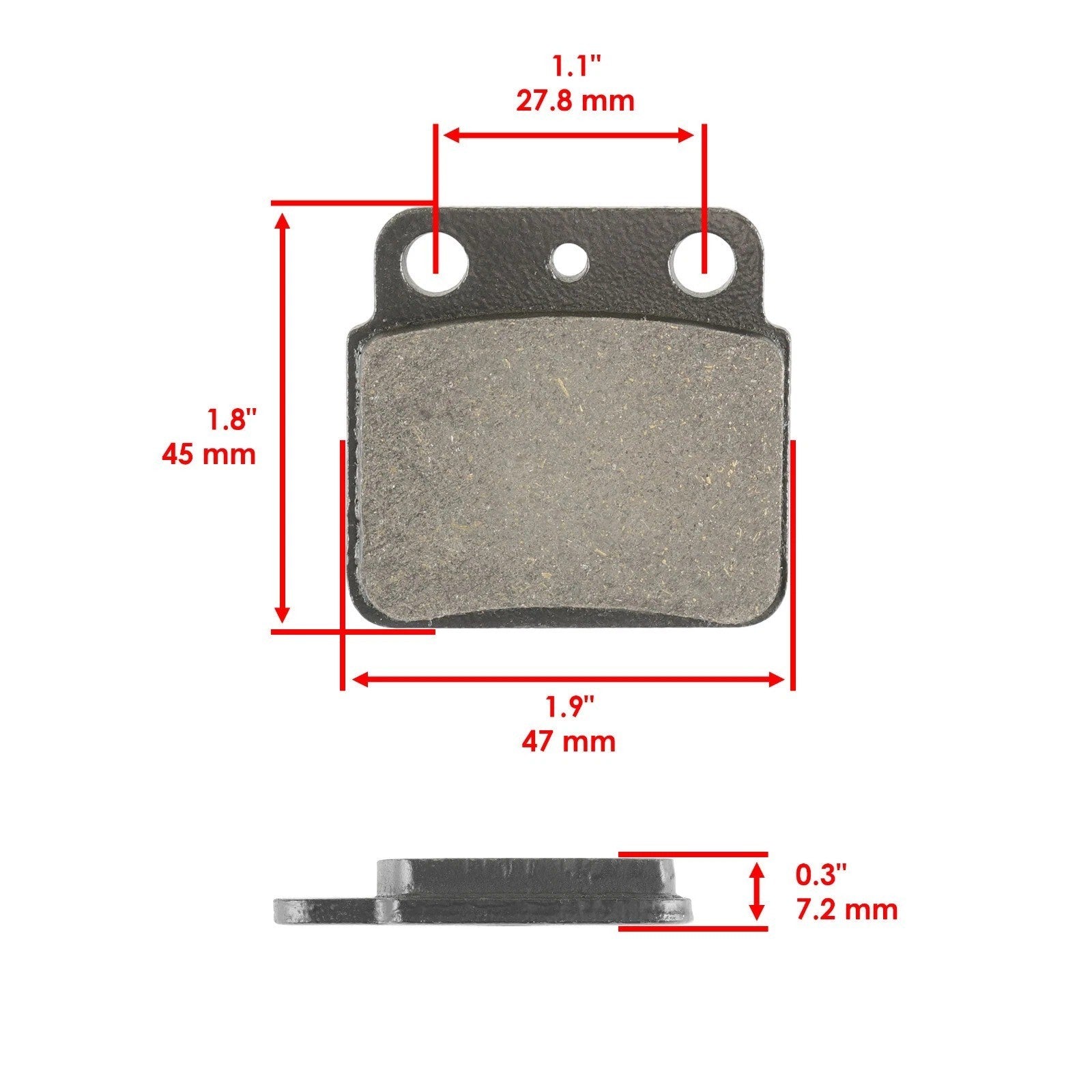 Front & Rear Brake Pads for Arctic Cat Dvx 400 Sport 2004 2005 2006 2007 2008