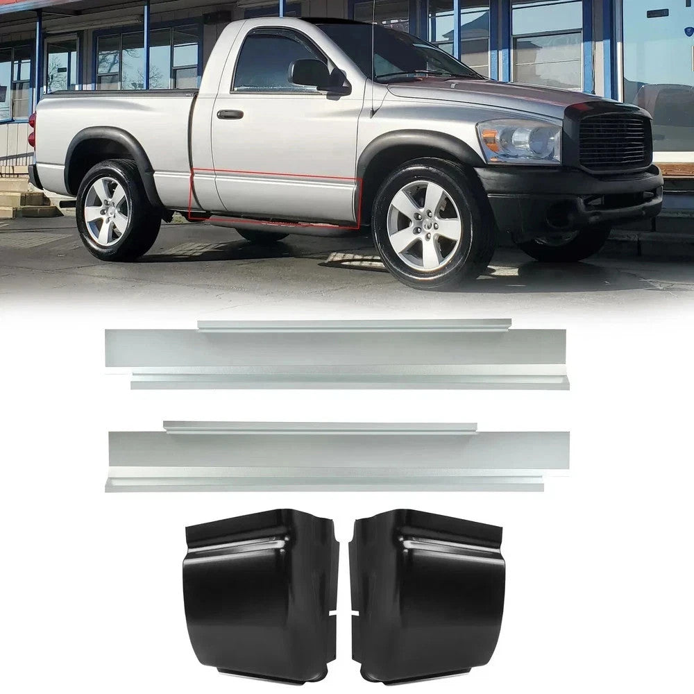 For 2002-09 Dodge Ram 1500 2500 3500 2 Door Regular Cab Corner Rocker Panel Kit