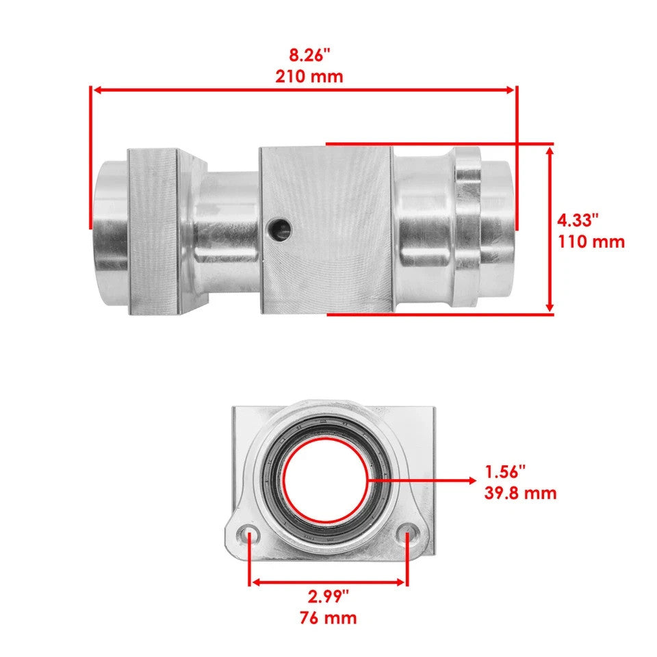 Rear Axle Shaft And Bearing Carrier Hub for Kawasaki KFX400 KSF400A 2004-2006