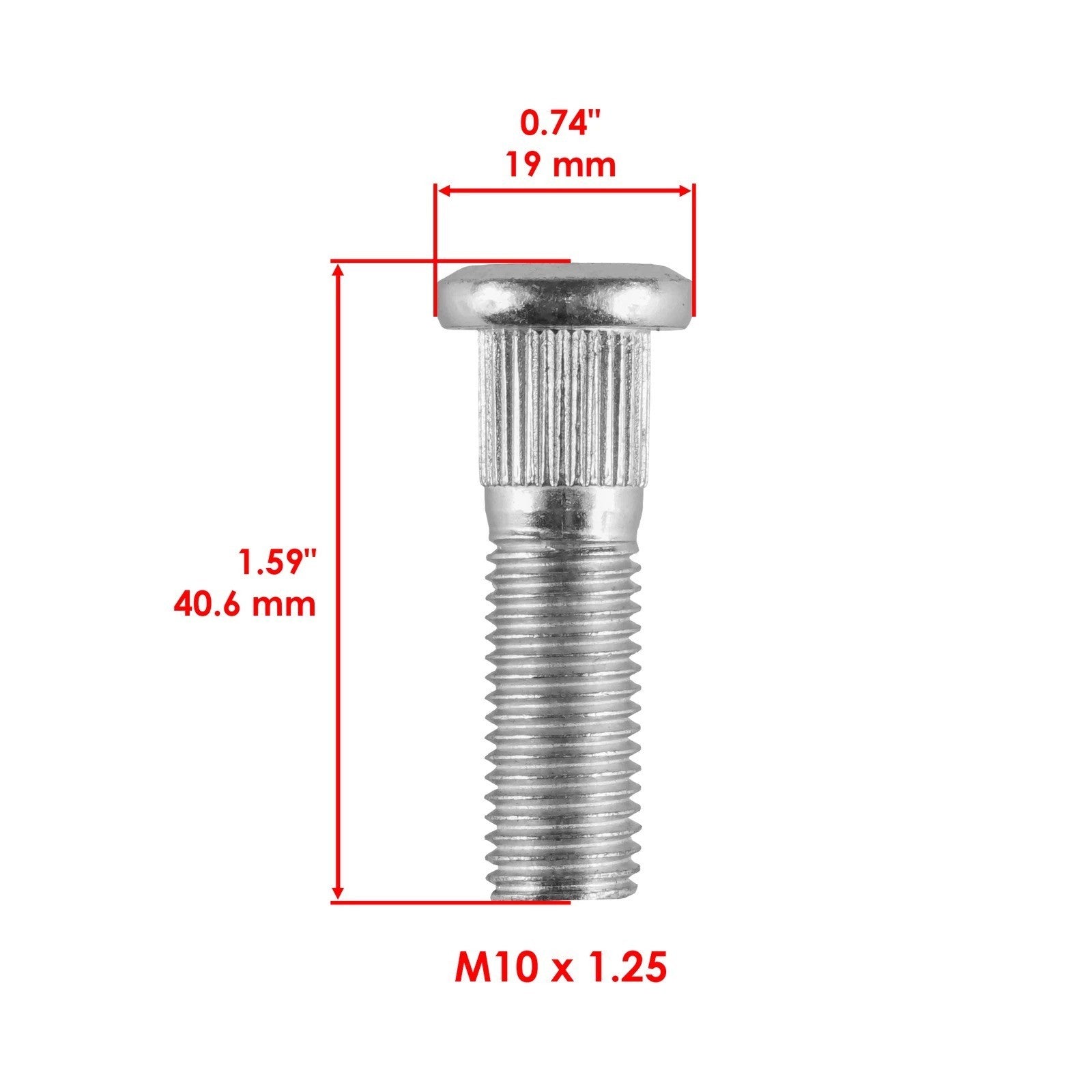 16 Front Rear Wheel Hub Bolt For Honda TRX250 TRX250X TRX250R Fourtrax 250 86-88
