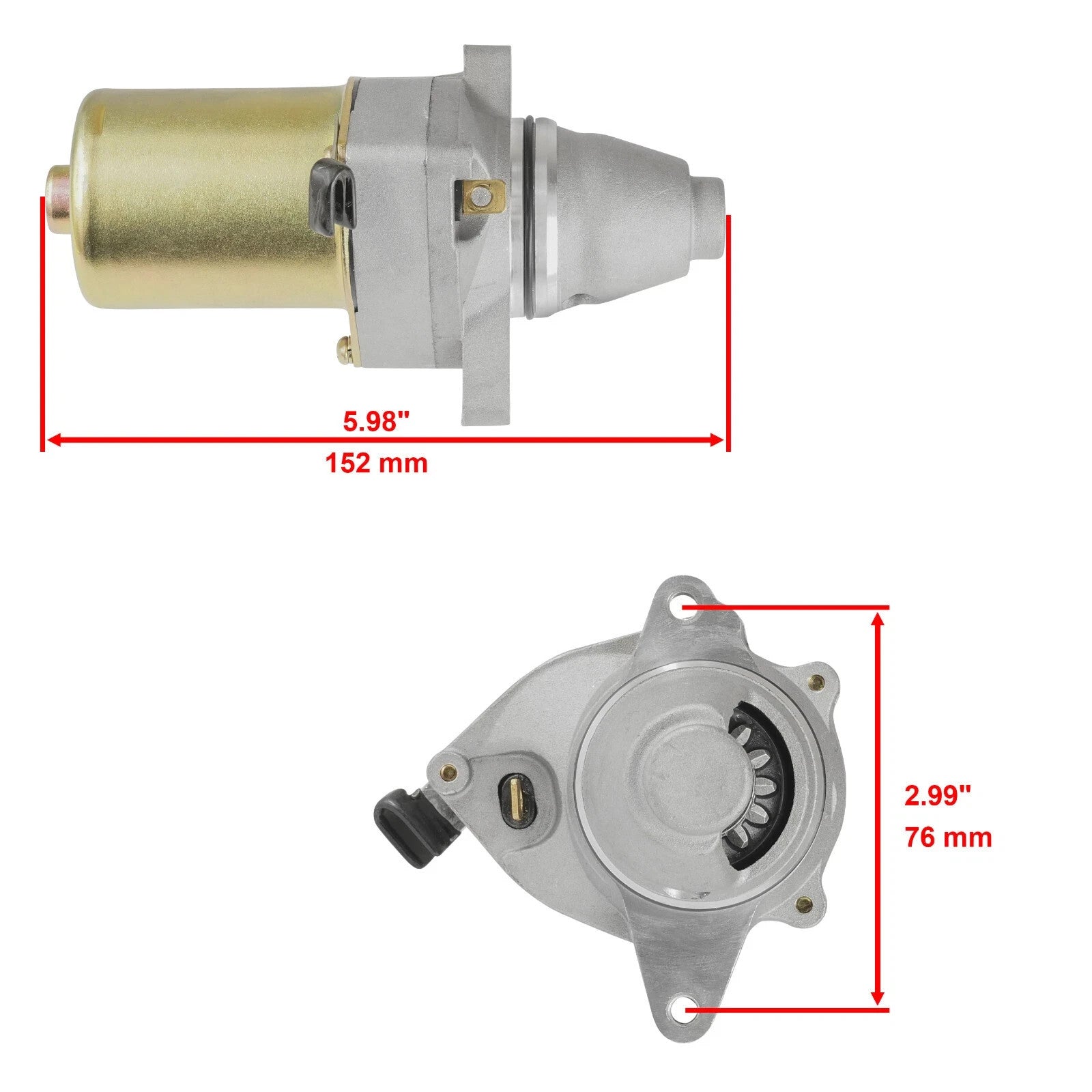 Starter for Kawasaki Atv KFX80 KFX 80 80Cc 2003-2006 New