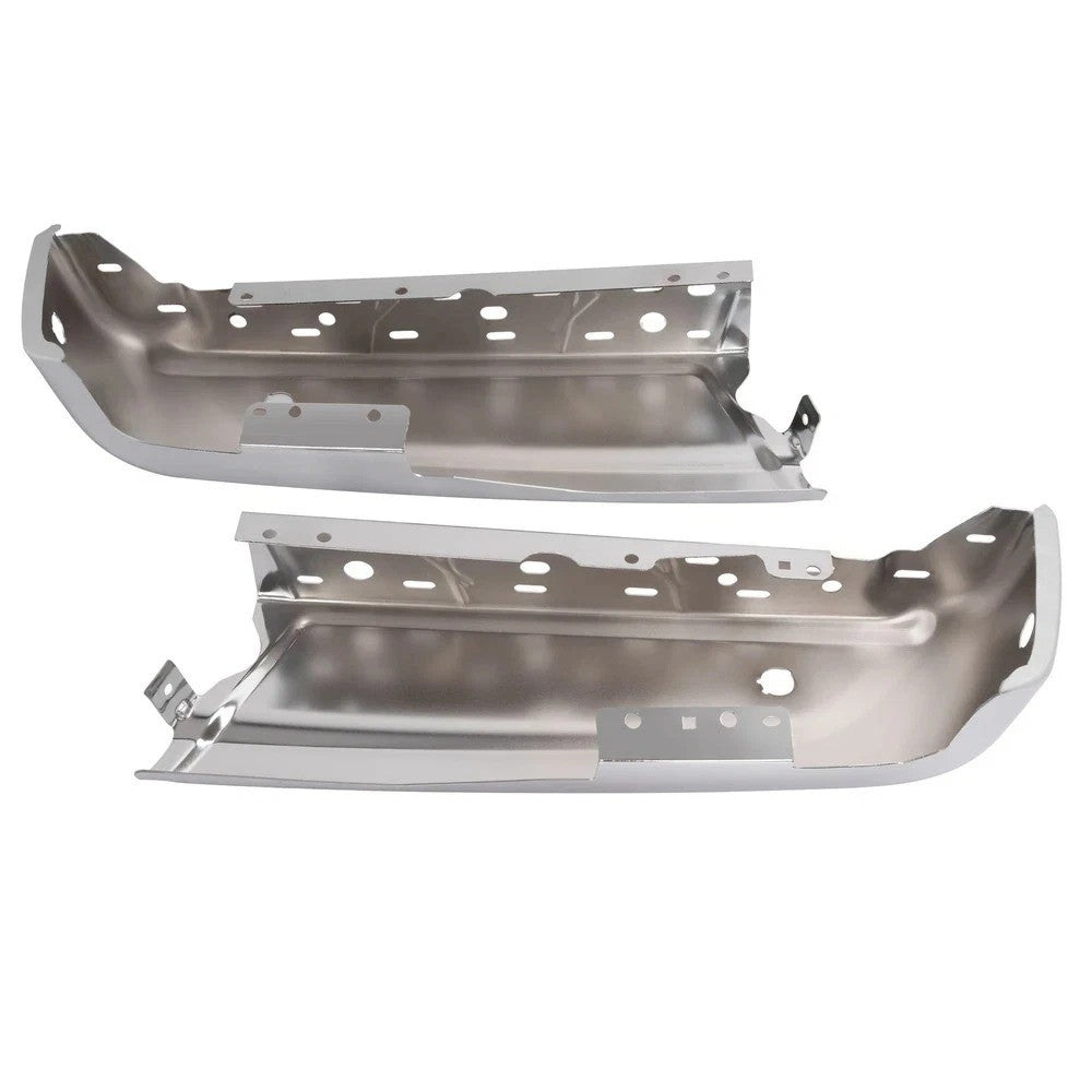 Left & Right Chrome Rear Bumper End Caps For 2021-2023 Ford F-150 Lightning