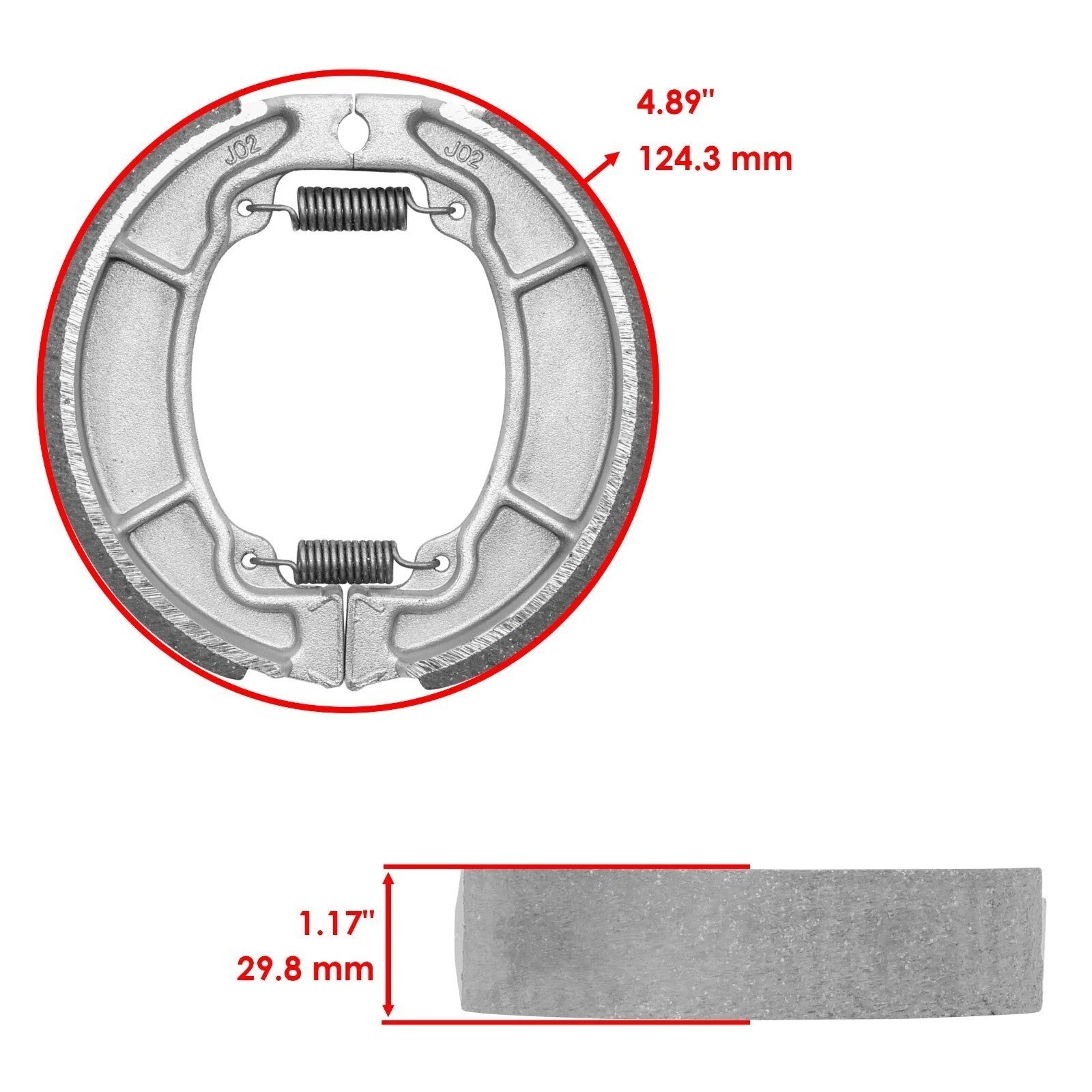 for Honda XL600R 1983 1984 1985 1986 1987 Front Brake Pads & Rear Brake Shoes