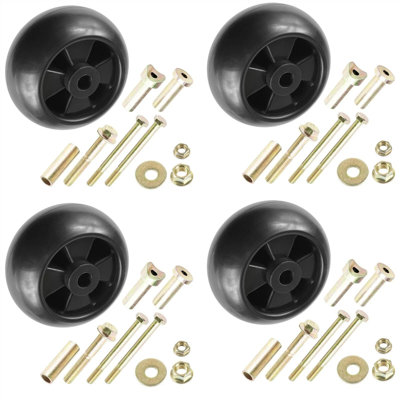 4 Deck Wheel Kit fits John Deere X465 - X748 44" / 997 72" AM116299 AM133602