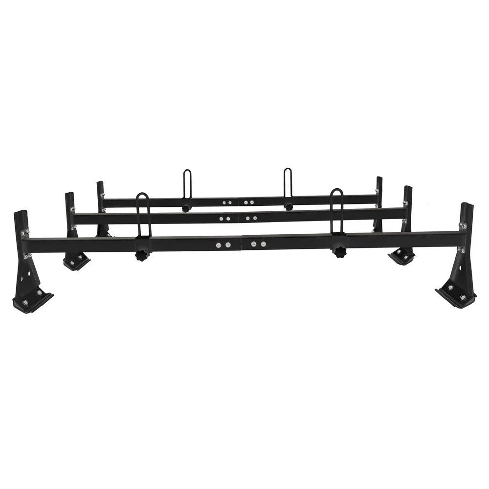 Ladder Roof Racks Steel Black Rack For Chevy Express Fullsize Van 3 bar 1996-On
