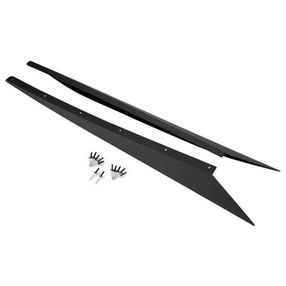 For 20-24 Corvette C8 Z51 5VM Style Front Bumper Lip + Side Skirt Rocker Panel