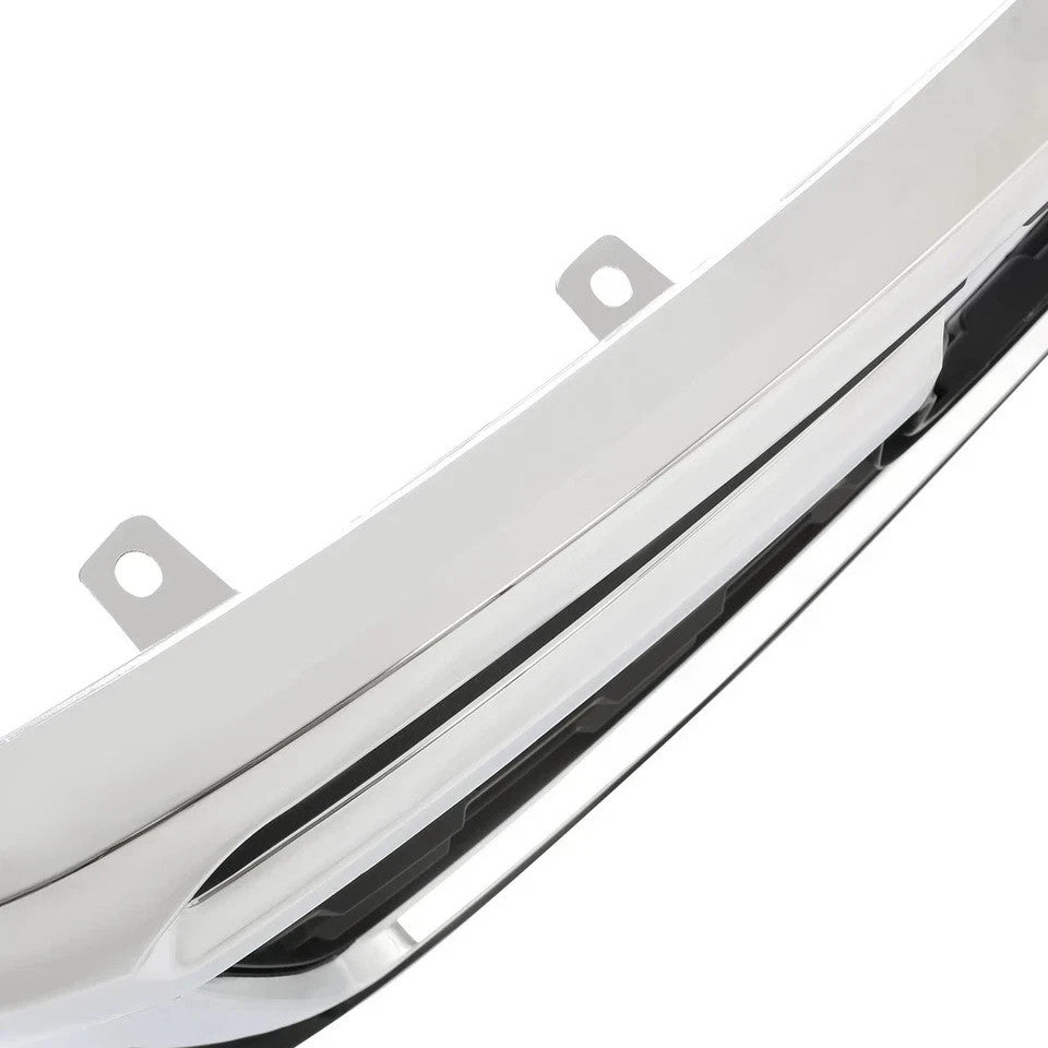 HECASA For Honda Ridgeline 2017 2018 2019 2020 Front Upper Grille Black & Chrome