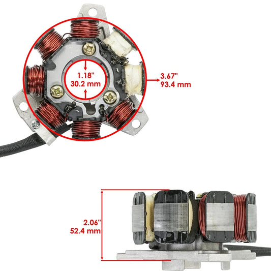 Caltric Stator And Gasket For Honda TRX250R Fourtrax 2X4 1986-1988