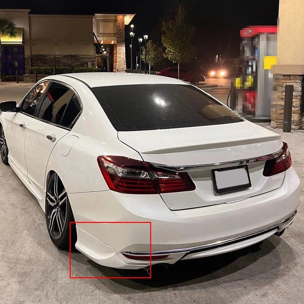 4PCS For 2016-2017 Honda Accord 4DR HFP Style Front Rear Bumper Lip Splitter