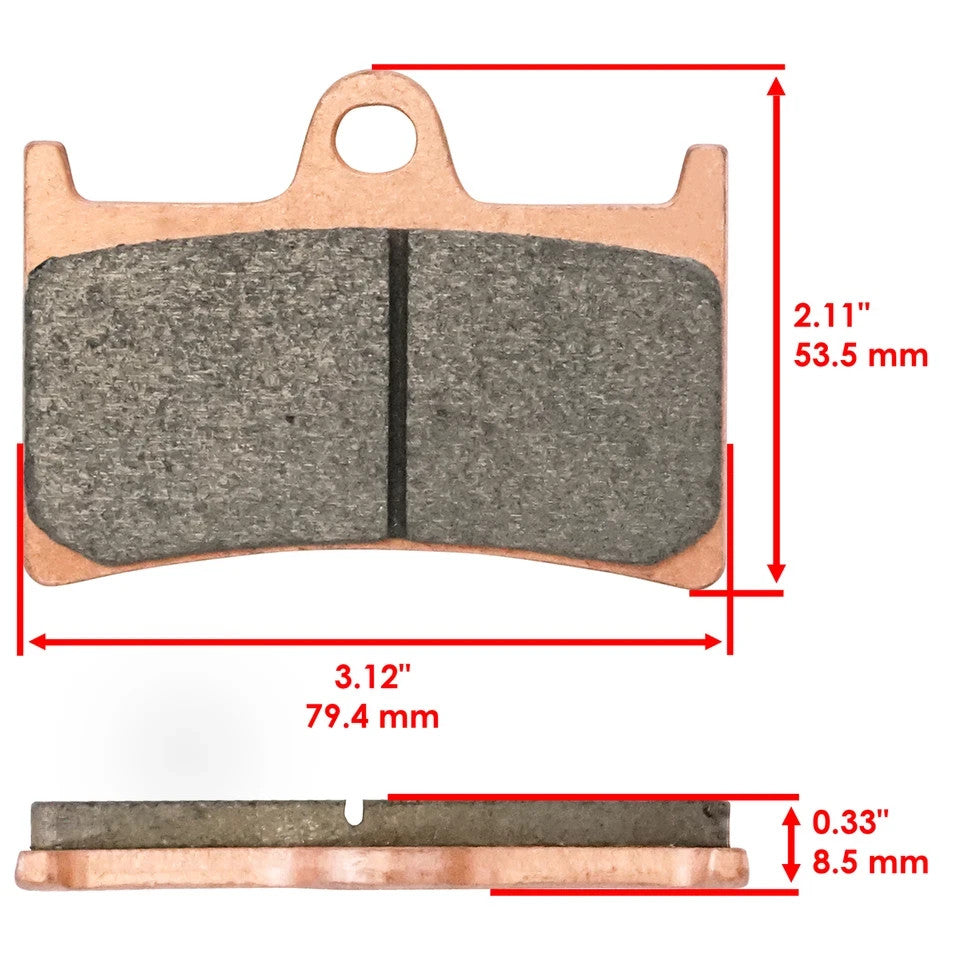 Front Brake Pads for Yamaha FJR1300 FJR1300A 2001 2002 2003 2004 2005 Sintered
