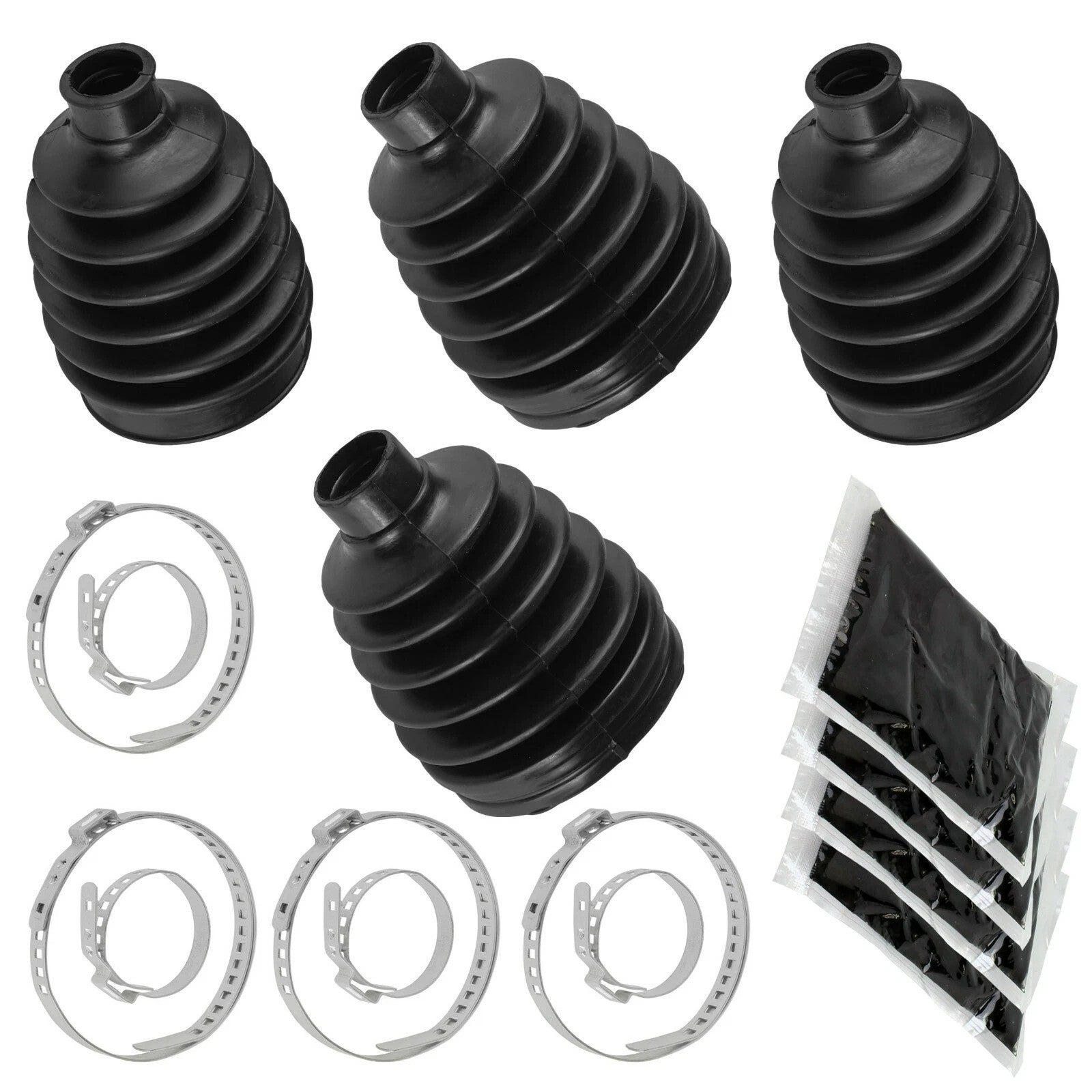 2 Front Axle Outer And Inner CV Boot Kit for Polaris Sportsman XP 1000 2015 2016