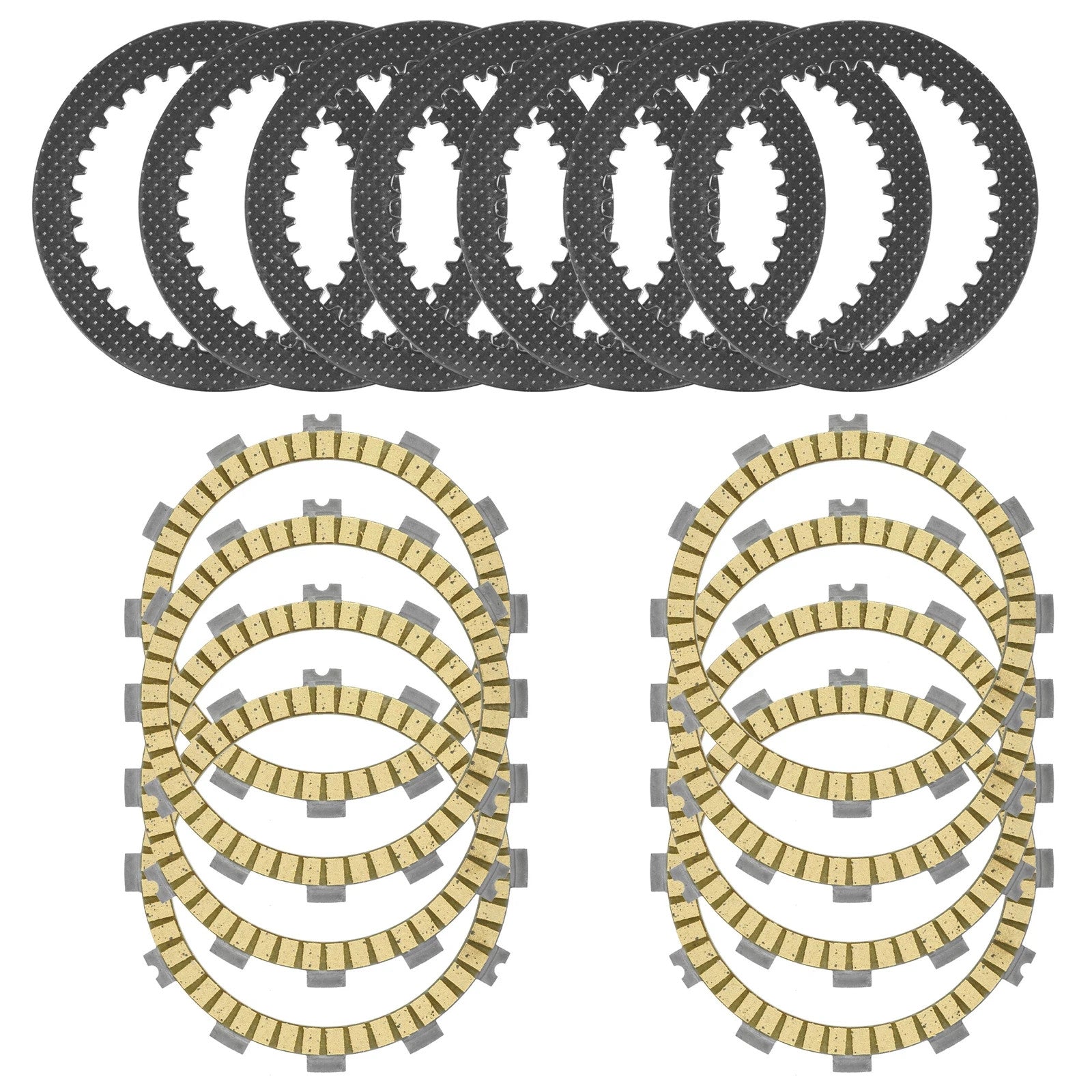 Clutch Friction and Steel Plates Kit for Kawasaki KX250F KX250 KX252 2008-2020