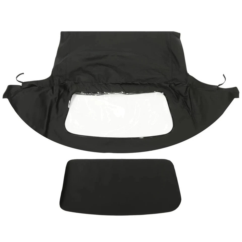 For Mazda Miata 1990-2005 Soft Top Convertible Window Black & Clear Cabrio