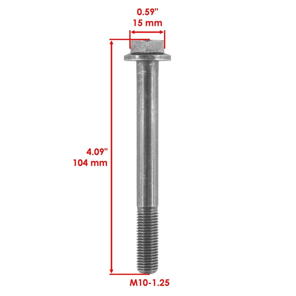 4x Caltric Control A-Arm Screw Bolt w/ Nut for Polaris 7518560 7519043 7547333