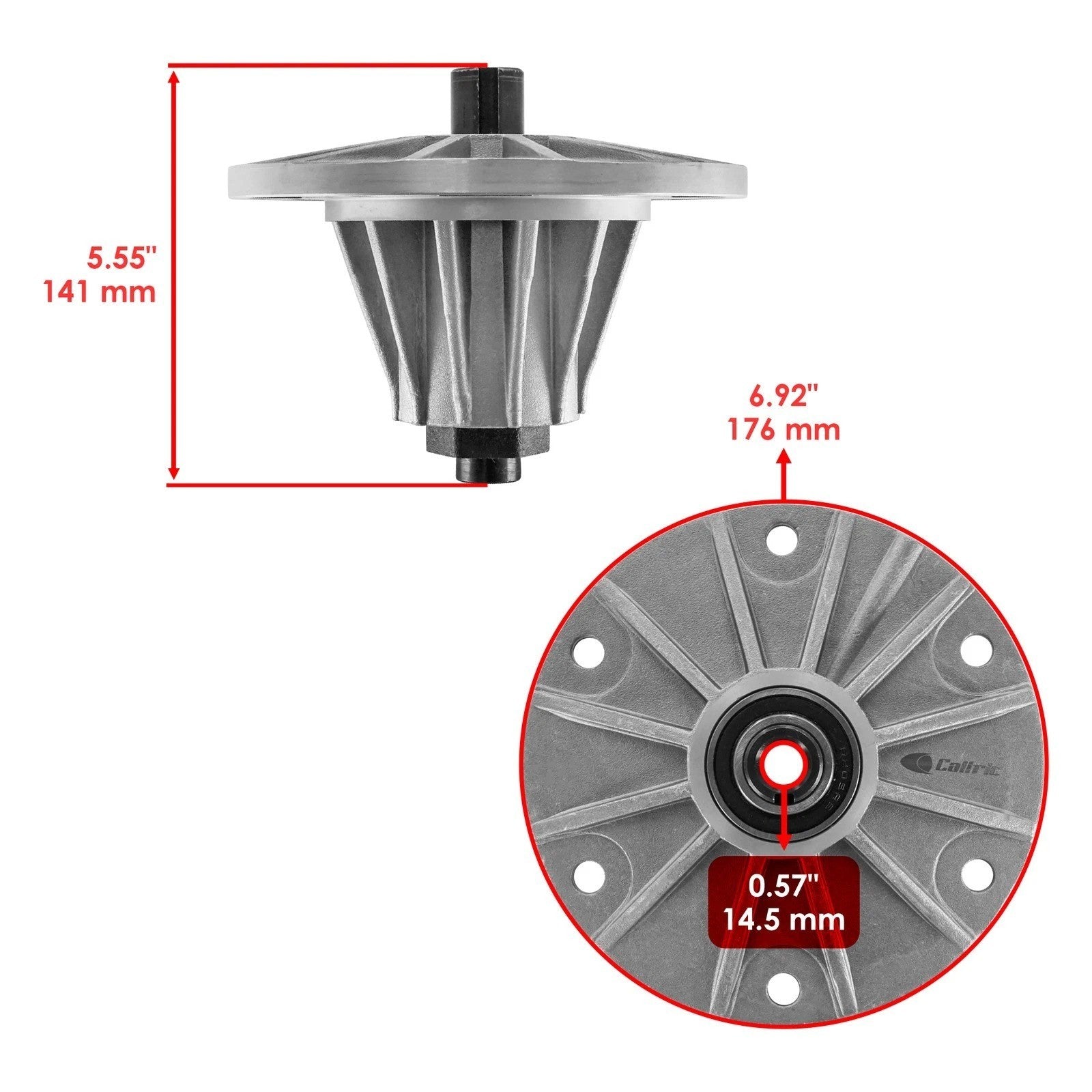 52" Deck Spindle Pulley for Bobcat ZTM219 442221 442281 442284 ZTM200 Left Right