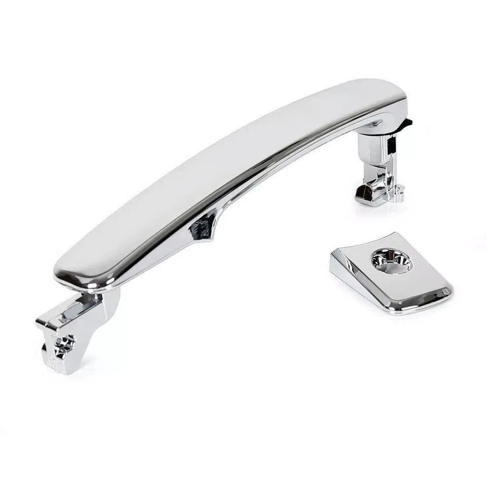 HECASA Front Driver Side Chrome Door Handle w/Key Hole For 09-2015 Nissan Rogue