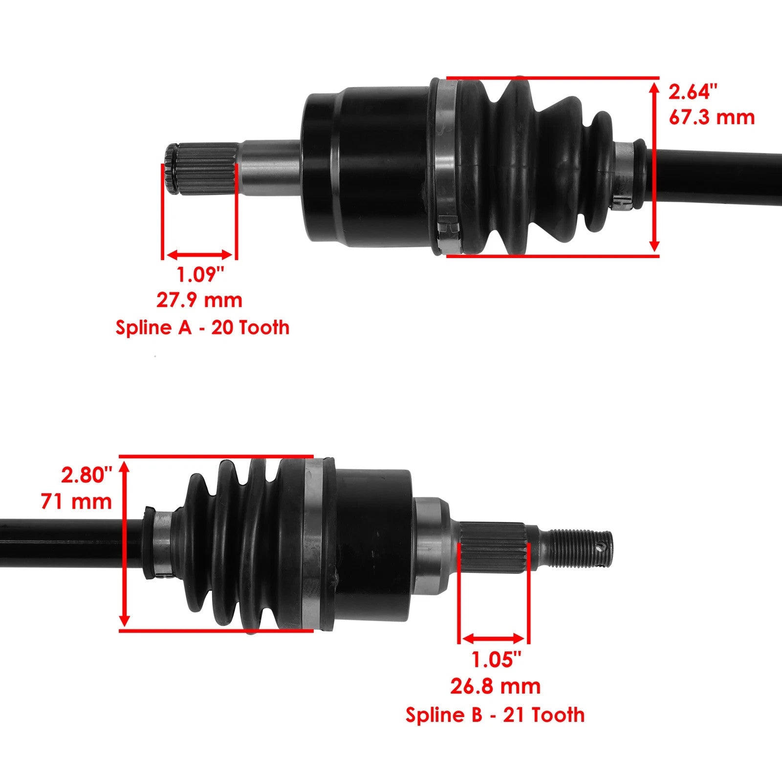 Front Right CV Joint Axle For Honda Rancher 420 TRX420FE 4X4 Es 2010-2013