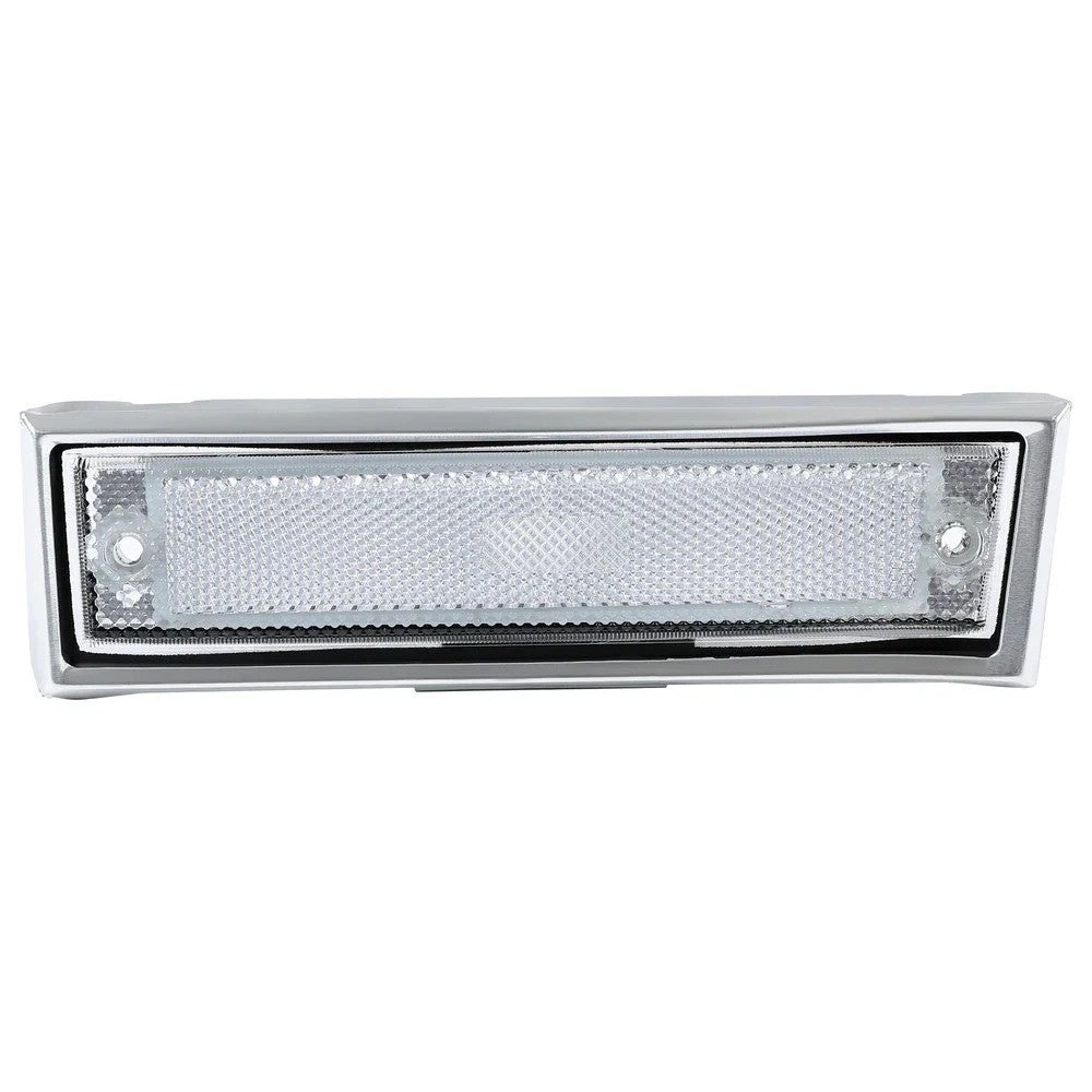 Pair Front Signal Side Marker Lights Clear Fit For 81-91 GMC Chevy Pickup Truck
