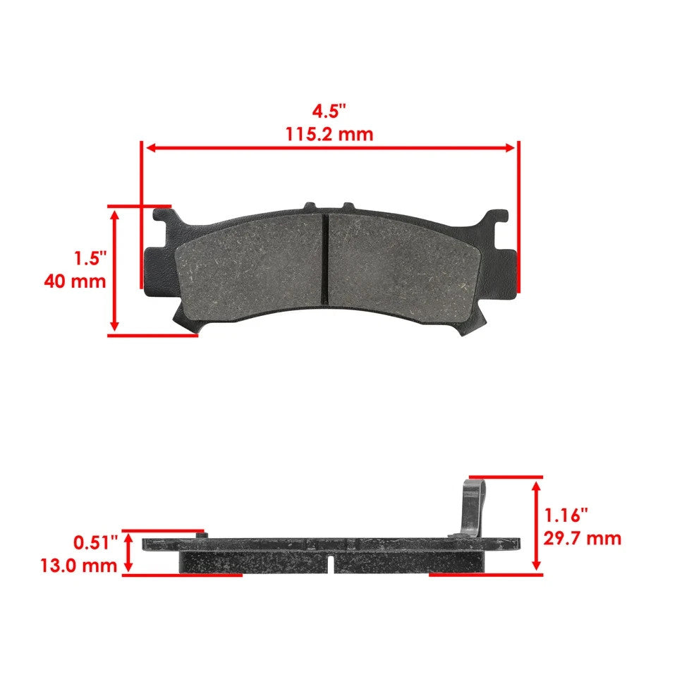 Brake Pad Set For Honda Pioneer 1000-5 SXS1000M5 2016-2022 Left & Right