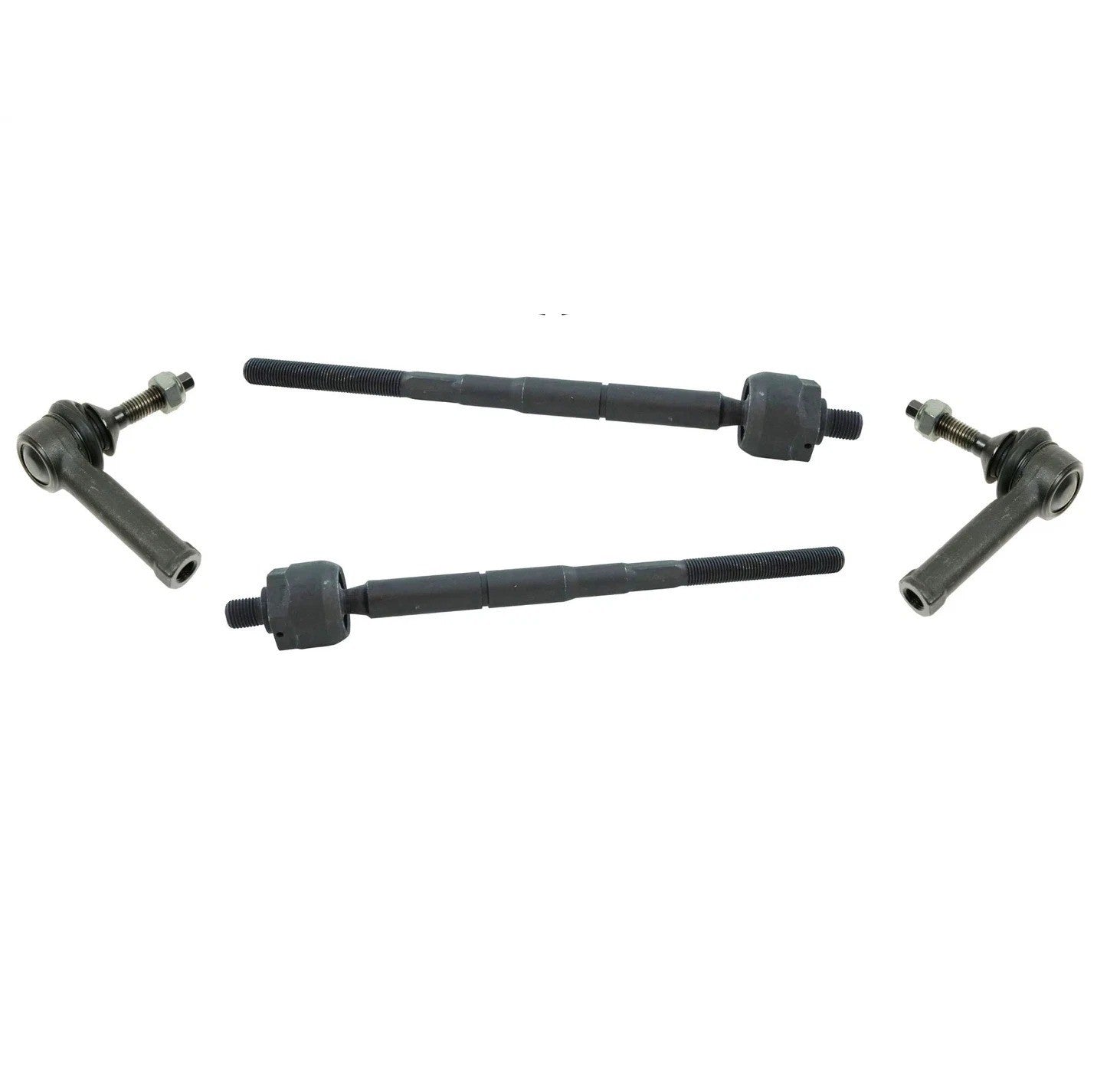 For 10 11 12 13 14 15 16 Ford Taurus Flex Front Inner & Outer Tie Rod 4pc Set