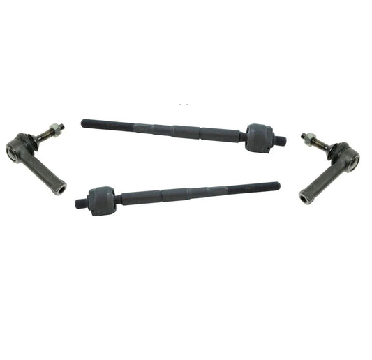 For 10 11 12 13 14 15 16 Ford Taurus Flex Front Inner & Outer Tie Rod 4pc Set