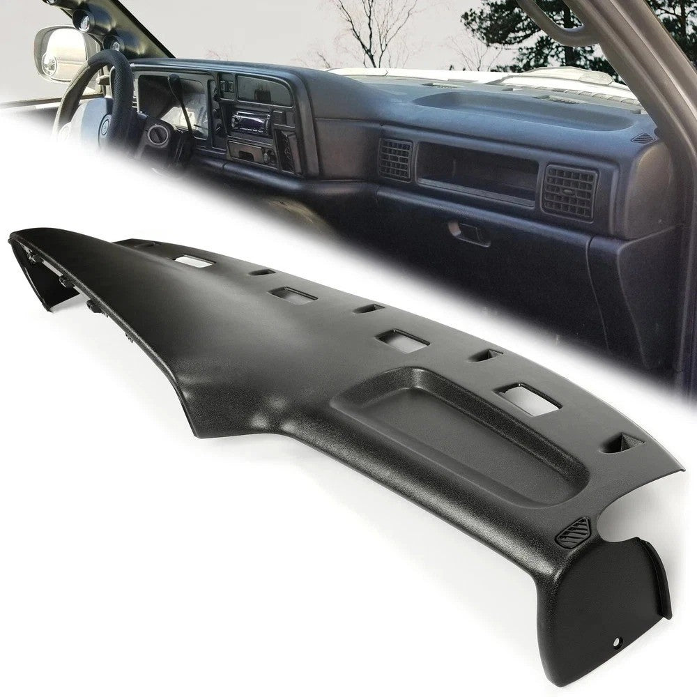HECASA Dash Board Panel Pad Cover Top Replacement For 1994-1997 Dodge Ram Black