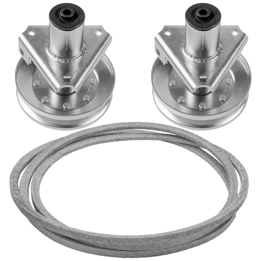 38" Deck Spindle Assembly Belt Kit For John Deere LT133 LT150 LT155 LT160 LT166