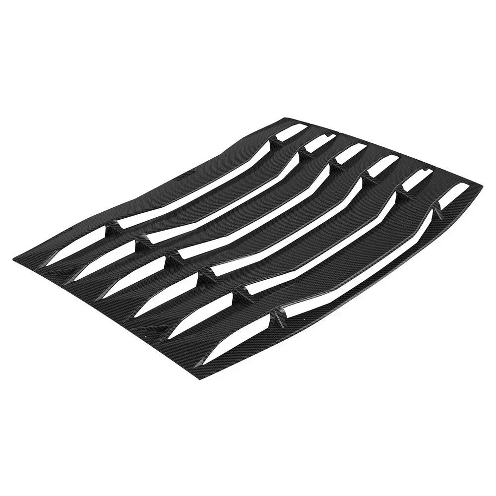 Carbon Fiber Style Rear Window Windshield Louvers For Dodge Charger 2011-2023
