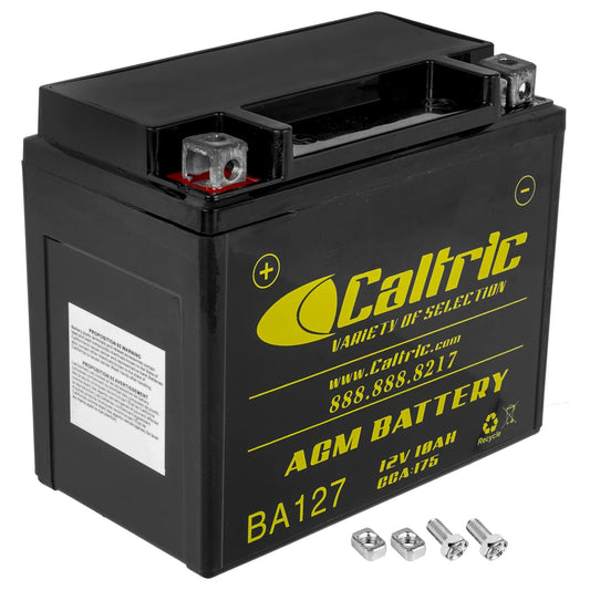 Caltric AGM Battery for Polaris Phoenix 200 2005-2020 / 12V 10Ah CCA 175