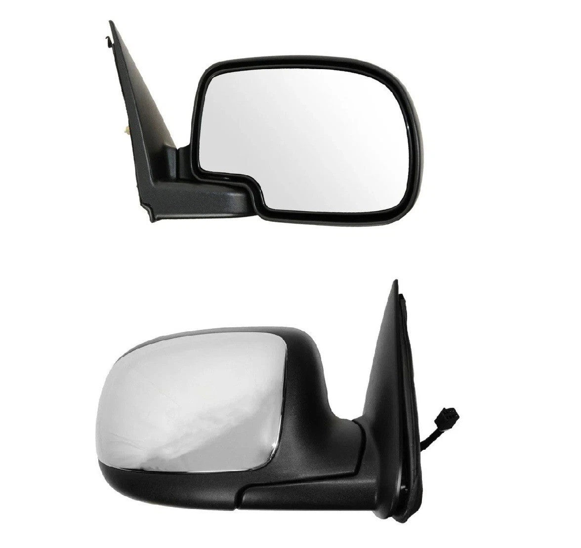 Chrome Power Mirror Passenger Right RH for 99-02 Silverado Sierra Pickup Truck