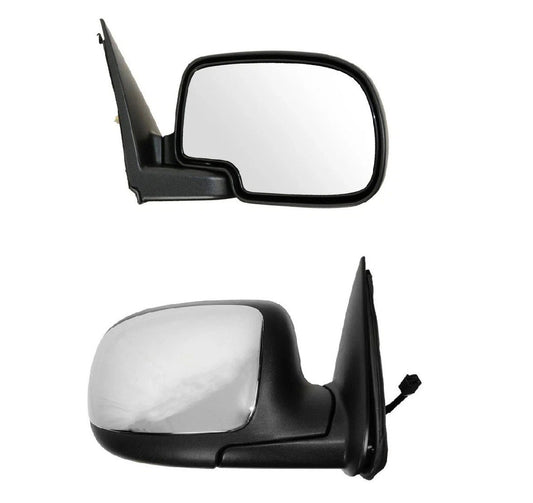 Chrome Power Mirror Passenger Right RH for 99-02 Silverado Sierra Pickup Truck