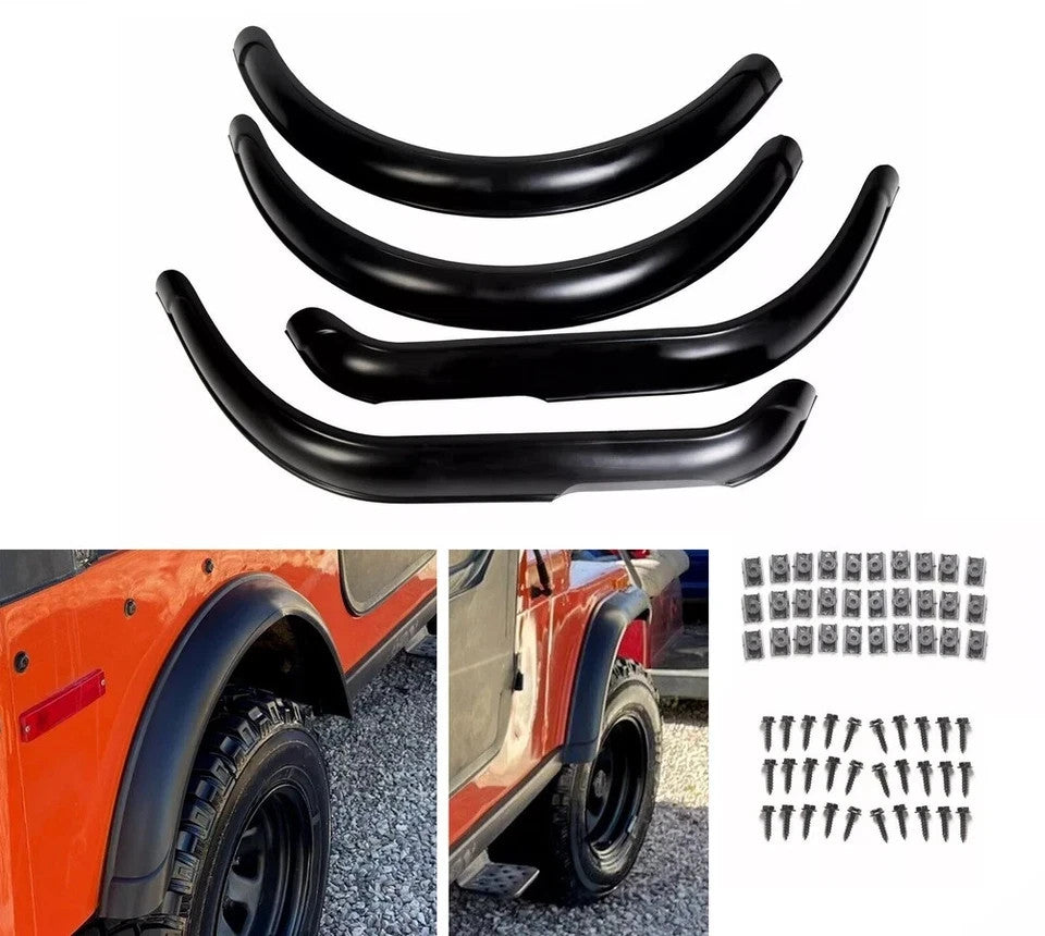 4Pcs For Jeep CJ5 / CJ7 1955-1986 Replacement Fender Flares Full Kit 11601.01