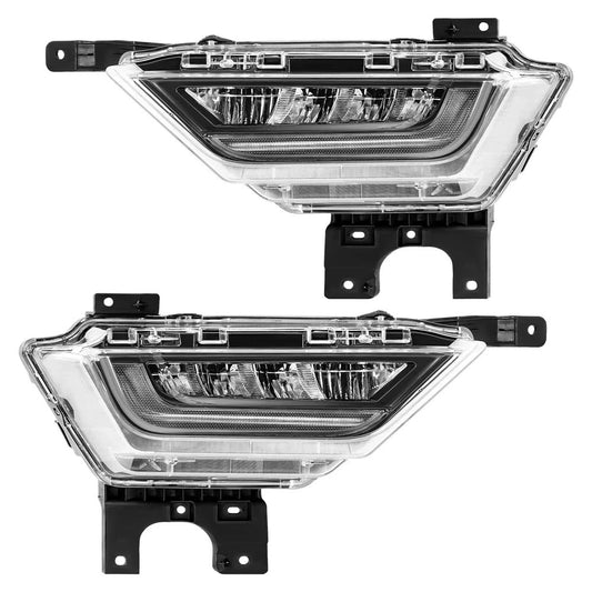 Front LED Fog Lights For Ford F150 F-150 XL 2021 2022 2023 W/Amber Turn Signal