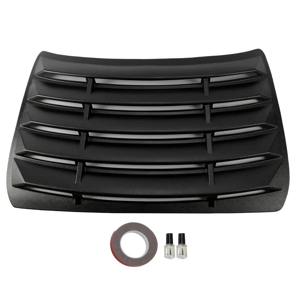 Rear Window Louver Sun Shade Cover Vent Black For Honda Civic Sedan 2016-2021