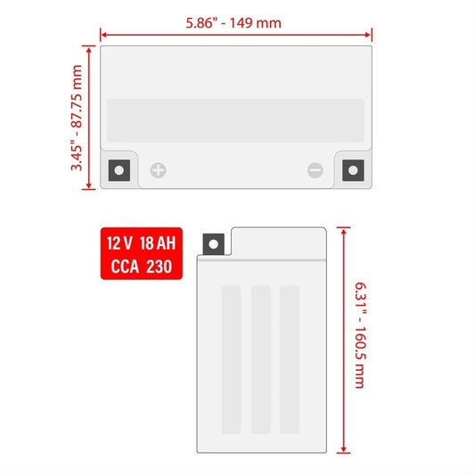 AGM Battery for Suzuki LT-A700X Kingquad 700 4X4 2005 2006 2007