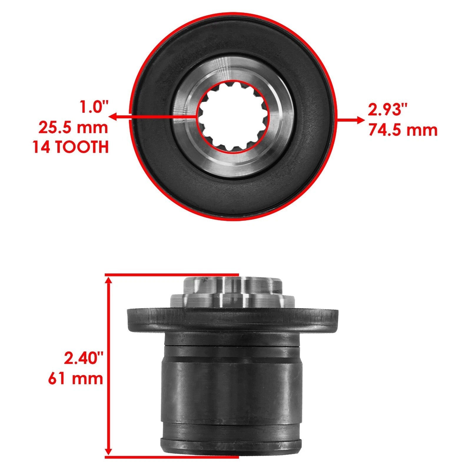Front Differential Drive Shaft And Couplers for Yamaha Grizzly 660 YFM660 03-08