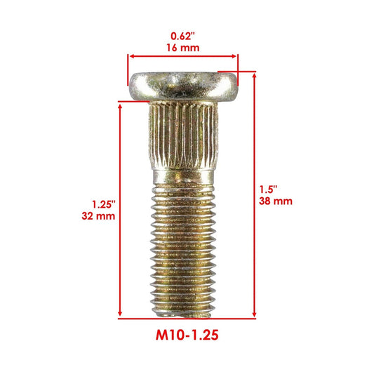 8 Rear Wheel Hub Stud Bolt for Suzuki LTZ400 Z LT-Z400 Quadsport Z400 2009-2014