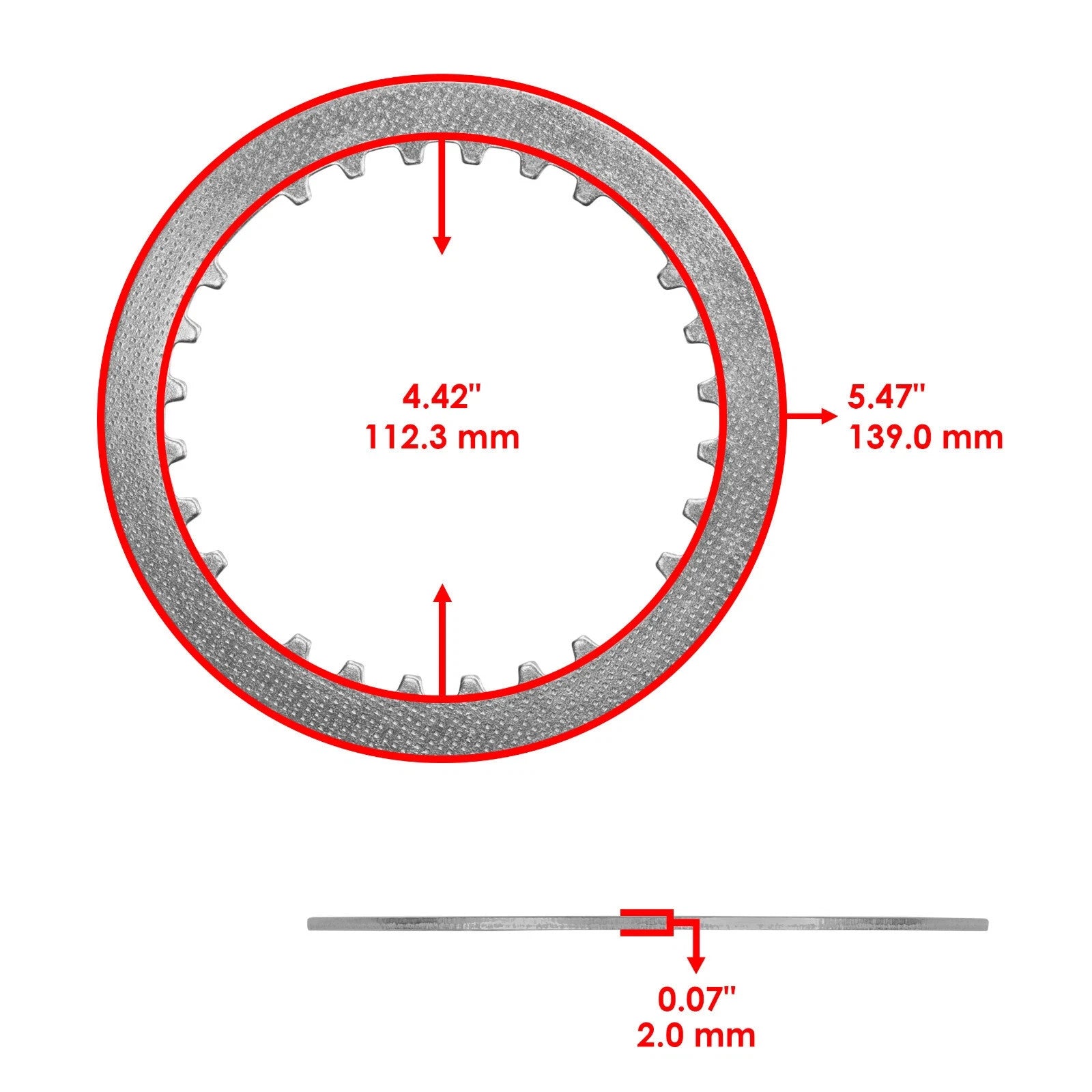 Clutch Friction Plates kit for Honda CRF450R CRF450RX CRF450RWE 2017-2020