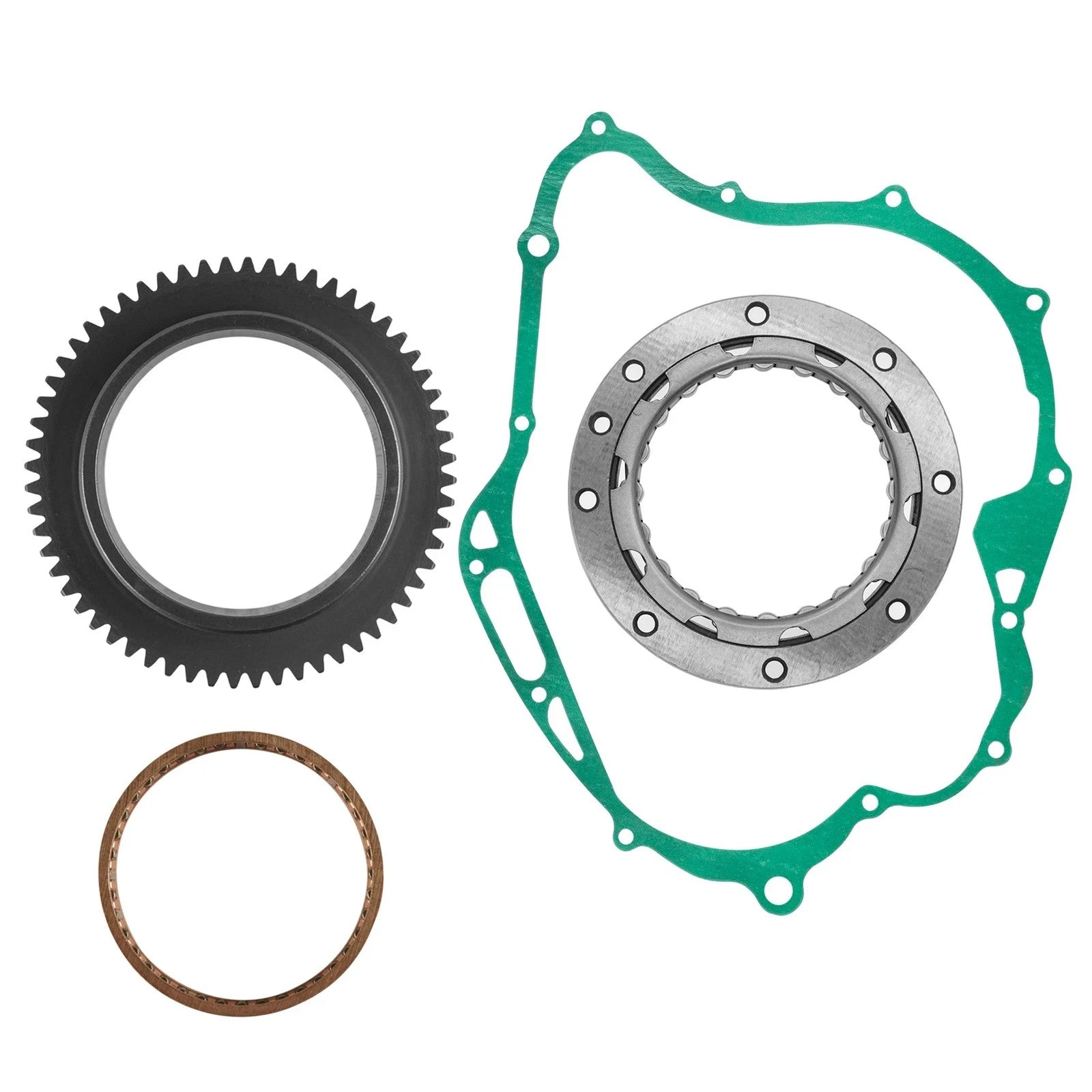 Starter Clutch And Gear W/Gasket for Yamaha V Star 1100 Custom XVS1100 2000-2009