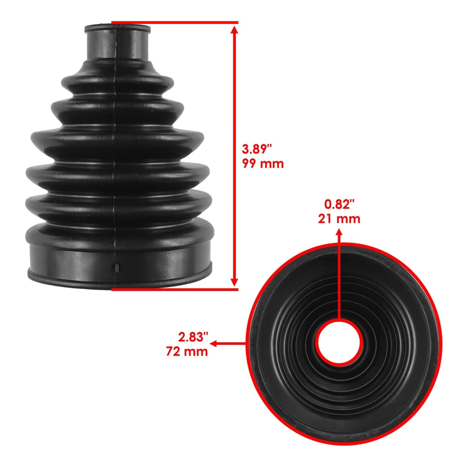2 Rear Axle Inner Outer CV Boot Kit Fits Polaris Sportsman 400 4x4 2011-2014