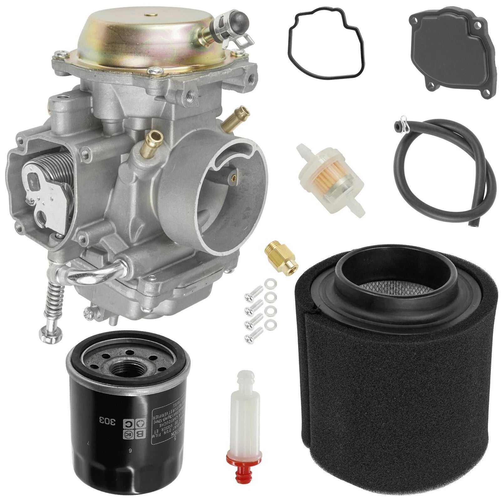 Caltric Air & Fuel Filter With Carburetor For Polaris Trail Blazer 250 2001-06 