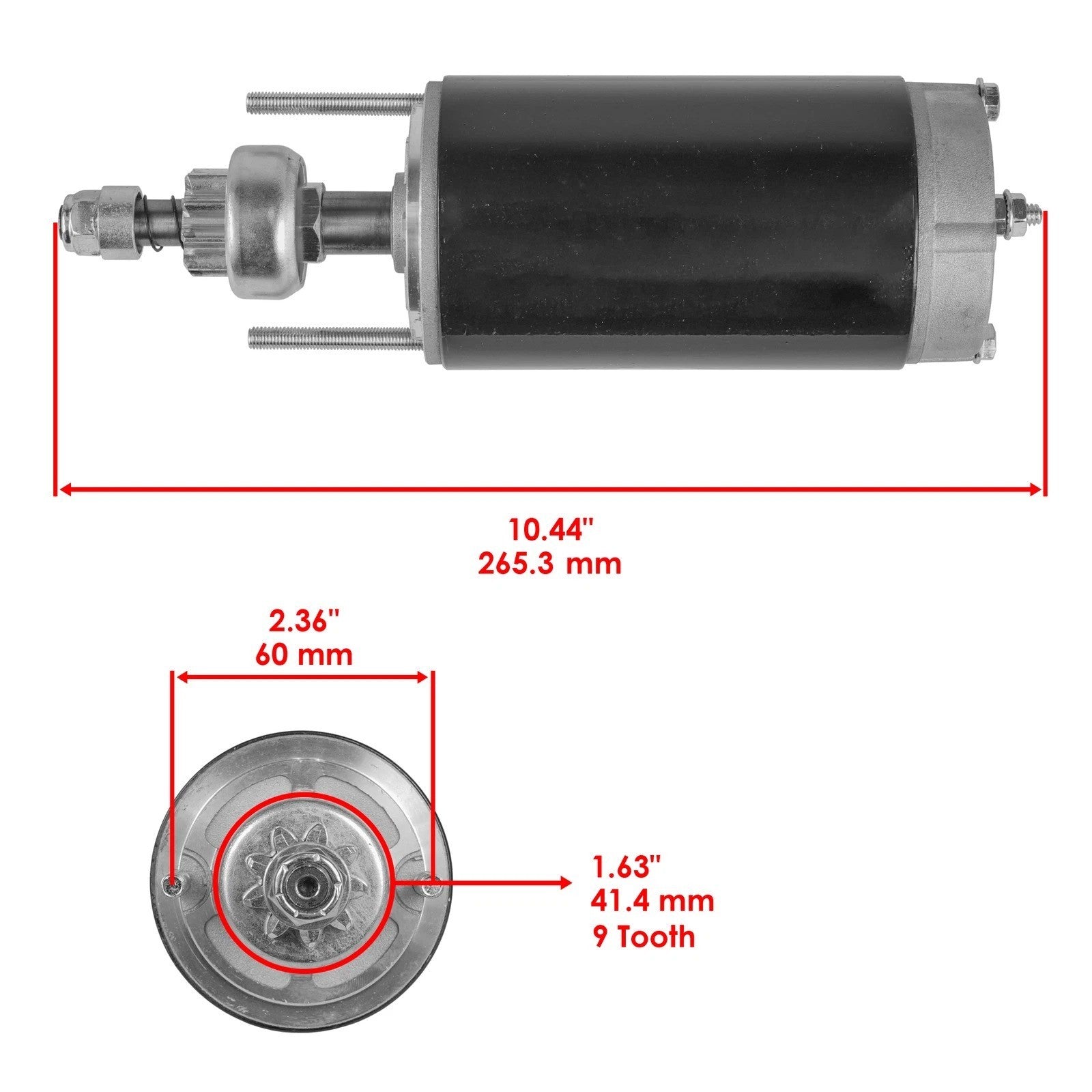 Starter for Force Outboard 90 HP 90HP Engine 903F / 906F / 908F 1990 1991 1992